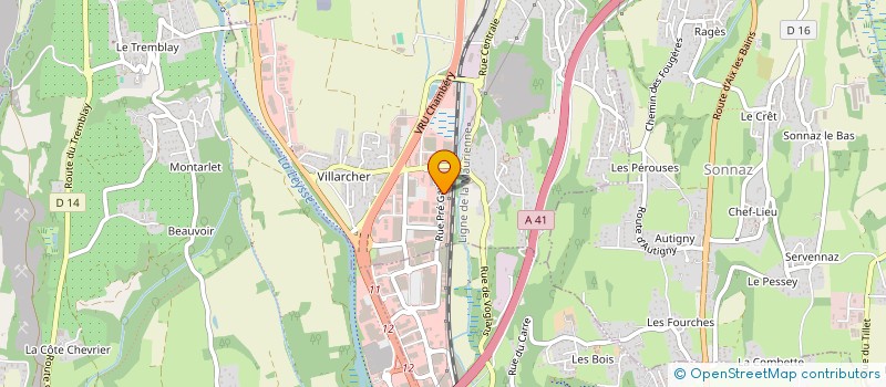 localisation de l'entreprise LES FLAMMES SOLAIRES  VOGLANS