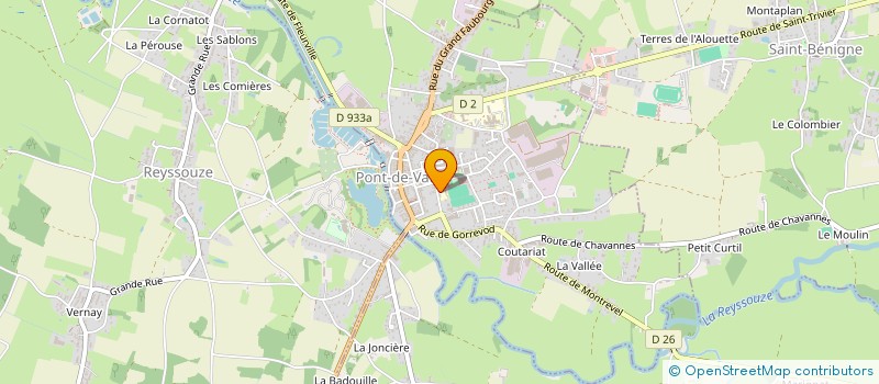 localisation de l'entreprise LES FLANCS TIREURS à PONT-DE-VAUX