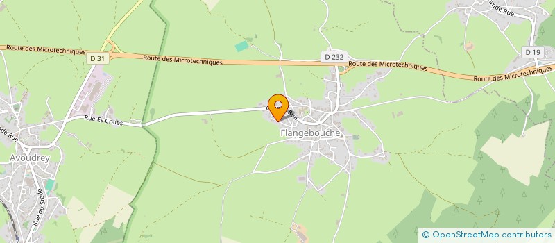 localisation de l'entreprise LES FLANGEBOUT'CHOUX  FLANGEBOUCHE