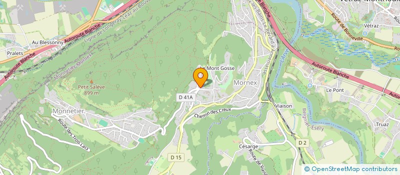 localisation de l'entreprise LES FLEAUX DE LA YAUTE  MONNETIER-MORNEX