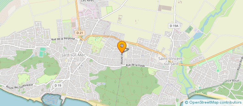 localisation de l'entreprise LES FLECHES D'ALIENOR  SAINT-VINCENT-SUR-JARD