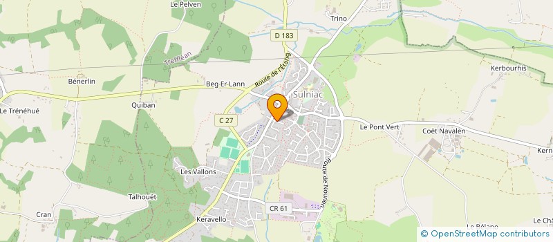 localisation de l'entreprise LES FLECHES SULNIACOISE  SULNIAC