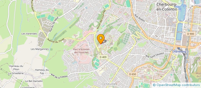 localisation de l'entreprise LES FLECHETTES DU COTENTIN  CHERBOURG-EN-COTENTIN