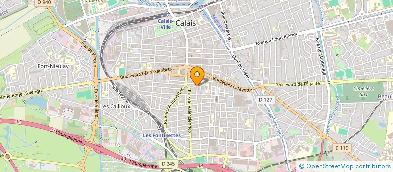 localisation de l'entreprise LES FLEURISTES  CALAIS