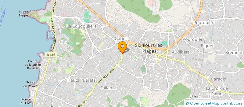 localisation de l'entreprise LES FLEURS à SIX-FOURS-LES-PLAGES