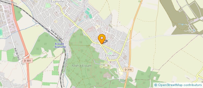 localisation de l'entreprise LES FLEURS  ECOUEN