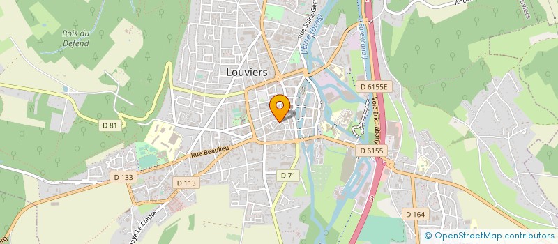 localisation de l'entreprise LES FLEURS à LOUVIERS