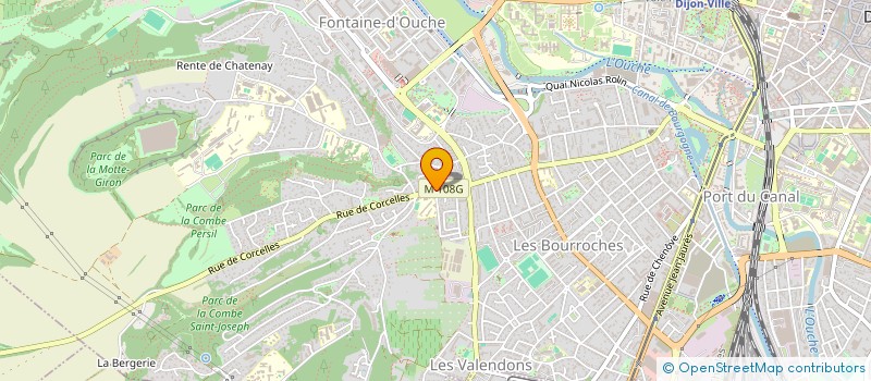 localisation de l'entreprise LES FLEURS à DIJON