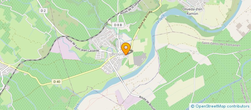 localisation de l'entreprise LES FLEURS  BROUILLA