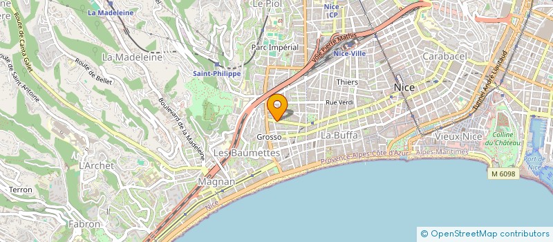 localisation de l'entreprise LES FLEURS à NICE