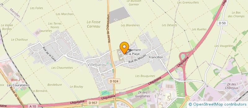 localisation de l'entreprise LES FLEURS  VILLEBAROU