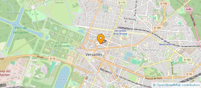 localisation de l'entreprise LES FLEURS D'AGRIPPINE à VERSAILLES