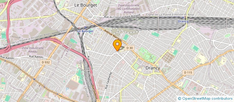 localisation de l'entreprise LES FLEURS D'AURORE  DRANCY