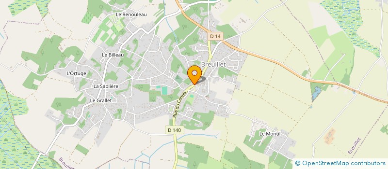 localisation de l'entreprise LES FLEURS D'ISIS  BREUILLET