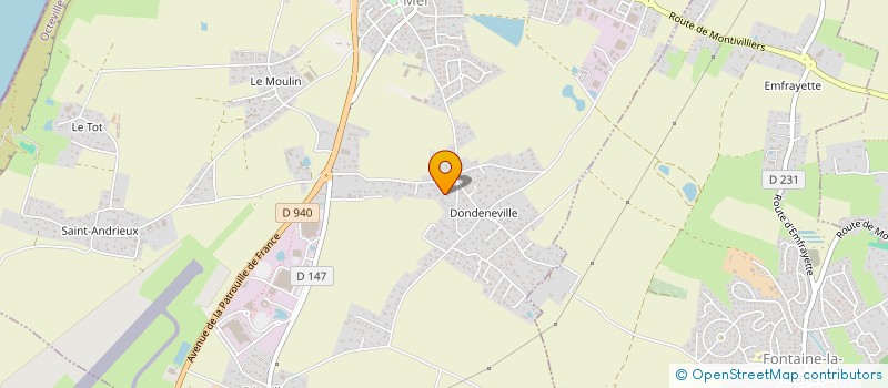 localisation de l'entreprise LES FLEURS D'OCTEVILLE  LES LOGES