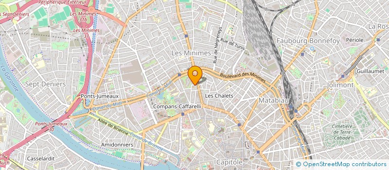 localisation de l'entreprise LES FLEURS D'OLIVIER  TOULOUSE