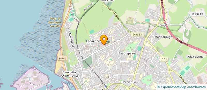 localisation de l'entreprise LES FLEURS D' ORIENT à BOULOGNE-SUR-MER