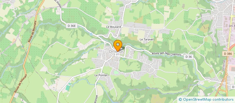 localisation de l'entreprise LES FLEURS D'ORLIENAS  ORLIENAS