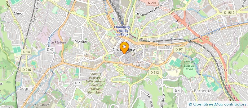 localisation de l'entreprise LES FLEURS DE BOIGNE à CHAMBERY