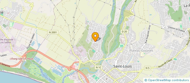 localisation de l'entreprise LES  FLEURS  DE  CANNE  SAINT-LOUIS