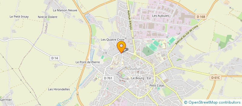 localisation de l'entreprise LES FLEURS DE CARO  LOUDUN