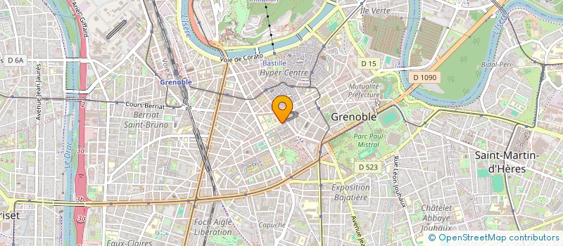 localisation de l'entreprise LES FLEURS DE CATHERINE VERNET  GRENOBLE