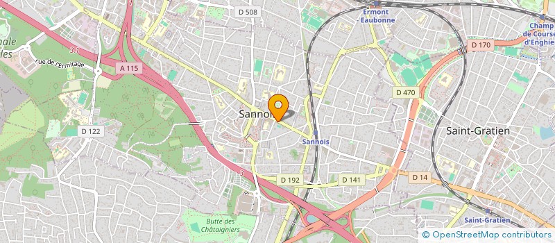 localisation de l'entreprise LES FLEURS DE COLINE à SANNOIS