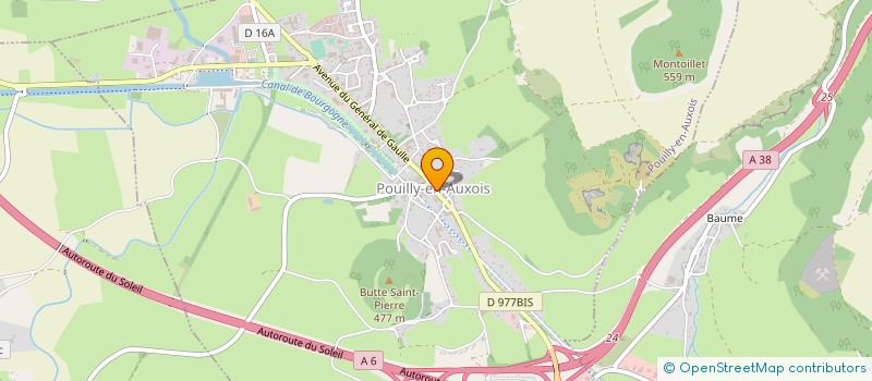 localisation de l'entreprise LES FLEURS DE COLINE  POUILLY-EN-AUXOIS