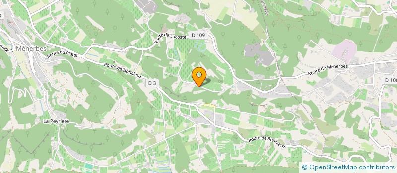 localisation de l'entreprise LES FLEURS DE D'AME NATURE  MENERBES