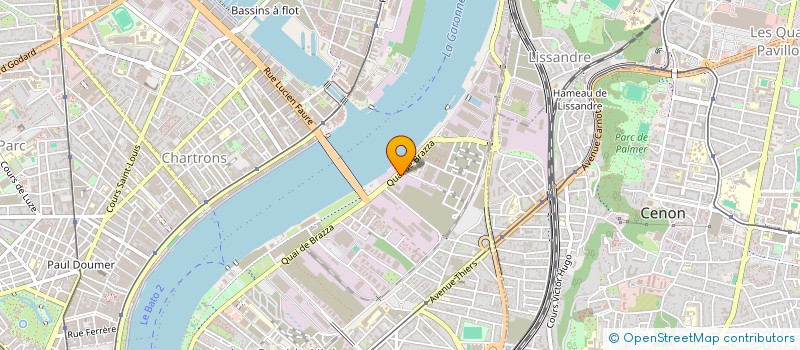 localisation de l'entreprise LES FLEURS DE L EST  BORDEAUX