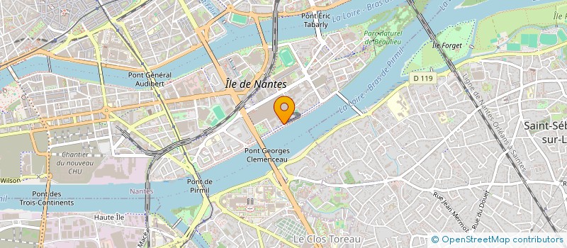 localisation de l'entreprise LES FLEURS DE LA GALLIA  NANTES