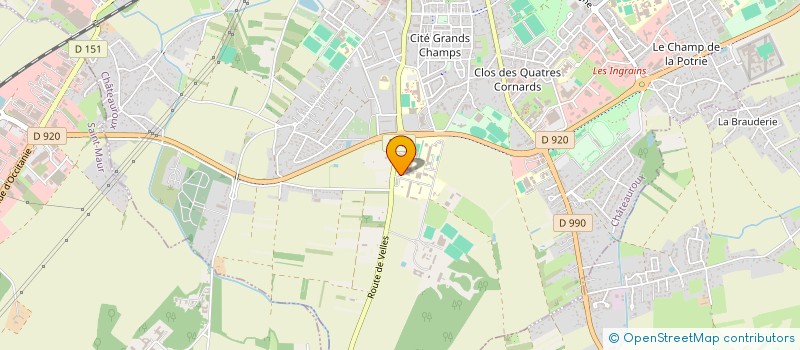 localisation de l'entreprise LES FLEURS DE LA VALLEE NOIRE  CHATEAUROUX