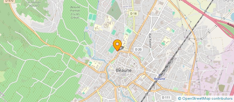 localisation de l'entreprise LES FLEURS DE LA VIGNE à BEAUNE