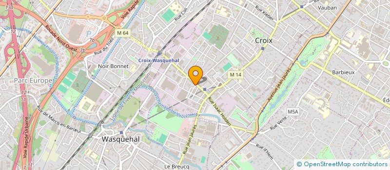 localisation de l'entreprise LES FLEURS DE LVMA à CROIX