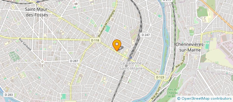 localisation de l'entreprise LES FLEURS DE LYS à SAINT-MAUR-DES-FOSSES