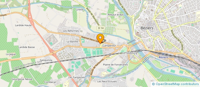 localisation de l'entreprise LES FLEURS DE MERINDOL à BEZIERS