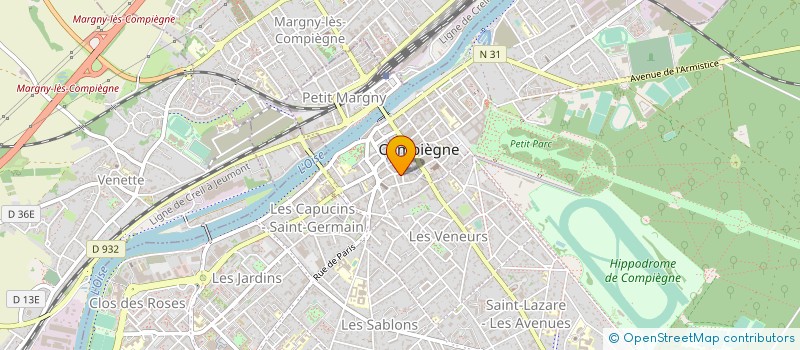 localisation de l'entreprise LES FLEURS DE NICE  COMPIEGNE