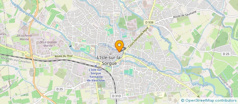 localisation de l'entreprise LES FLEURS DE NINON à L'ISLE-SUR-LA-SORGUE