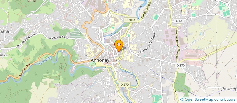 localisation de l'entreprise LES FLEURS DE SAINT FRANCOIS à ANNONAY