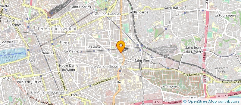 localisation de l'entreprise LES FLEURS DES RESTANQUES à MARSEILLE