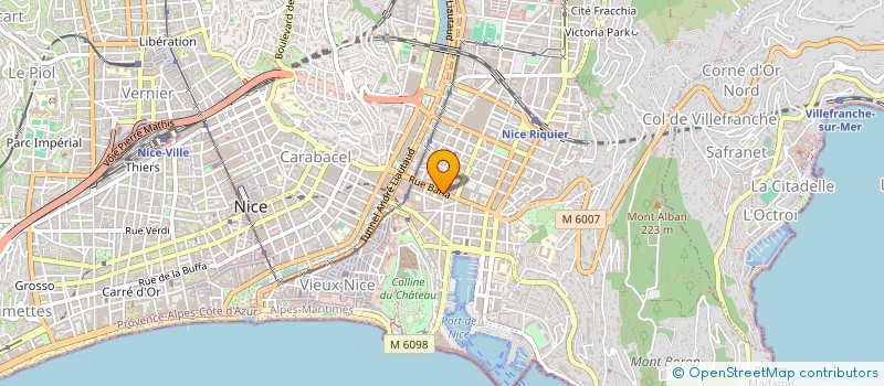 localisation de l'entreprise LES FLEURS DU BIEN à NICE