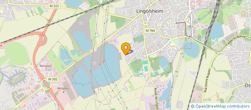 localisation de l'entreprise LES FLEURS DU BIEN  LINGOLSHEIM