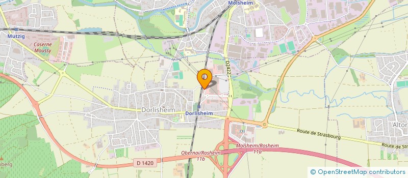 localisation de l'entreprise LES FLEURS DU GAENTZIG à DORLISHEIM