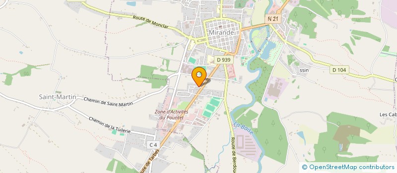 localisation de l'entreprise LES FLEURS DU MALE  MIRANDE