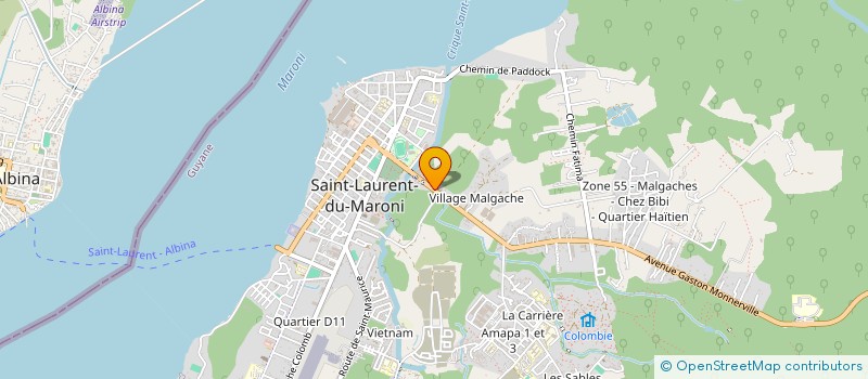 localisation de l'entreprise LES FLEURS DU MARONI  SAINT-LAURENT-DU-MARONI