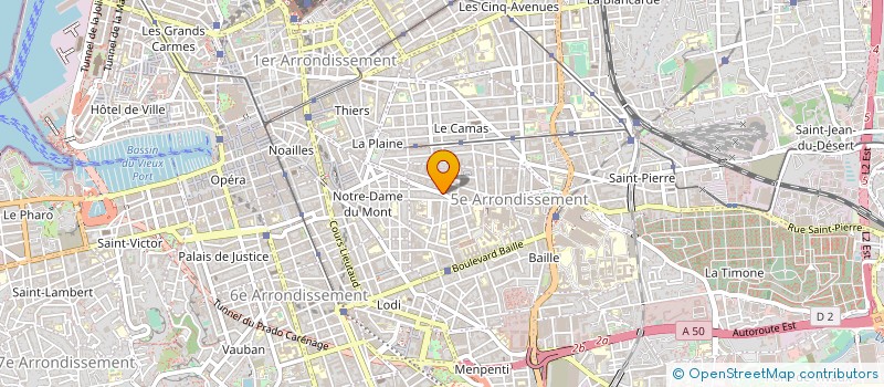 localisation de l'entreprise LES FLEURS DU MOMENT à MARSEILLE