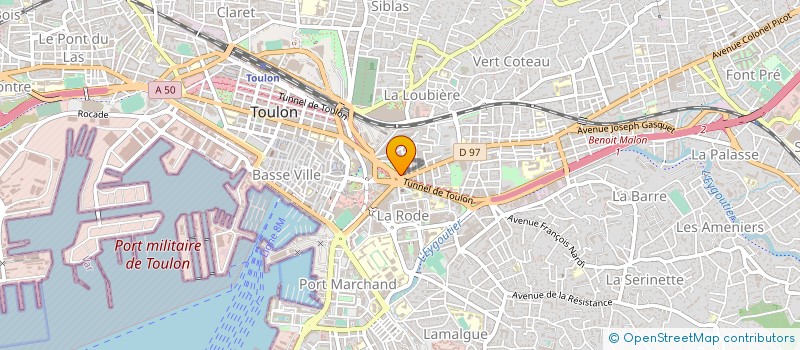 localisation de l'entreprise LES FLEURS DU PARADIS  TOULON