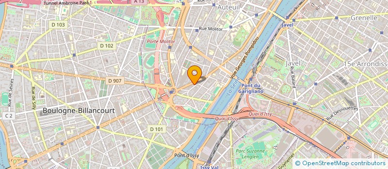 localisation de l'entreprise LES FLEURS DU POINT DU JOUR  PARIS