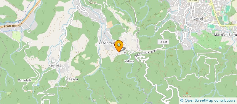 localisation de l'entreprise LES FLEURS ENTRE LES CAILLOUX - ART DU SENTIR  REYNES