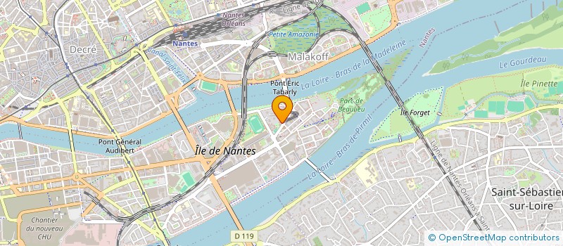 localisation de l'entreprise LES FLEURS SUCREES à NANTES